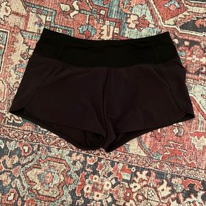 lululemon shorts 4” length  size: 6     color: black